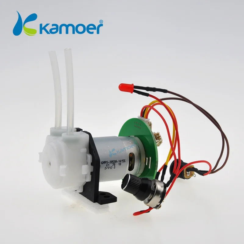 Kamoer mini water pump 12/24V DC peristaltic pump with control board ( Adjustable flow , max 90ml/min )
Kamoer mini water pump 12/24V DC peristaltic pump with control board ( Adjustable flow , max 90ml/min )