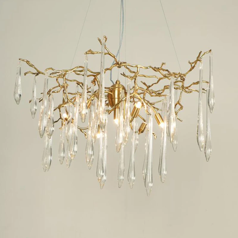Crystal Copper Chandelie Large Artistic Branches Colored Glaze Hotel Chandelier Hotel light living room lamp
Crystal Copper Chandelie Large Artistic Branches Colored Glaze Hotel Chandelier Hotel light living room lamp