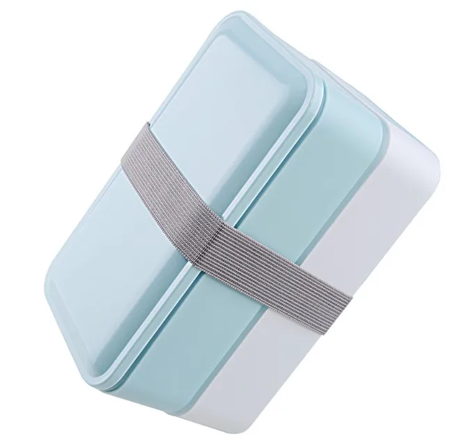 3 Colors 1000ml Double Layer Food Storage Container Microwave Oven Lunch Bento Boxes Dinnerware Lunchbox BPA Free