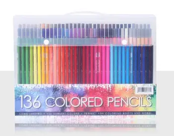 120/136 Colors Oil Based Colored Pencils Safe Non-toxic Professional Pencil Set For Drawing School lapices de colores Stationery
120/136 Colors Oil Based Colored Pencils Safe Non-toxic Professional Pencil Set For Drawing School lapices de colores Stationery
