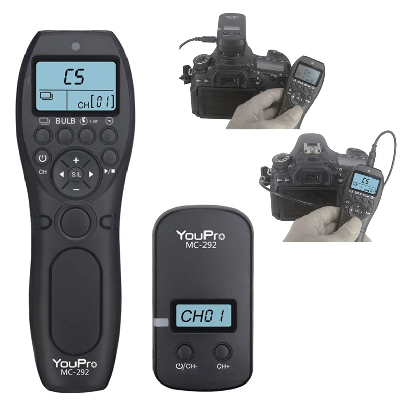 Wireless Timer Remote Control Shutter Release Cable for Canon Nikon Sony Olympus Fujifilm Panasonic Samsung Contax Fuji Pentax
Wireless Timer Remote Control Shutter Release Cable for Canon Nikon Sony Olympus Fujifilm Panasonic Samsung Contax Fuji Pentax