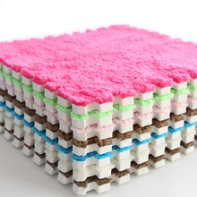 30 cm esteira do jogo do bebê 1cm espessura pelúcia quente branco segurança macia eva espuma piso rastejando tapete comum rachado tapete do bebê tapete(China)