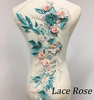 Beaded 3D Fower Lace Applique Sequins Embroidery Mesh Sewing On Fabric Trim For Evening Dress,Cloth
Beaded 3D Fower Lace Applique Sequins Embroidery Mesh Sewing On Fabric Trim For Evening Dress,Cloth