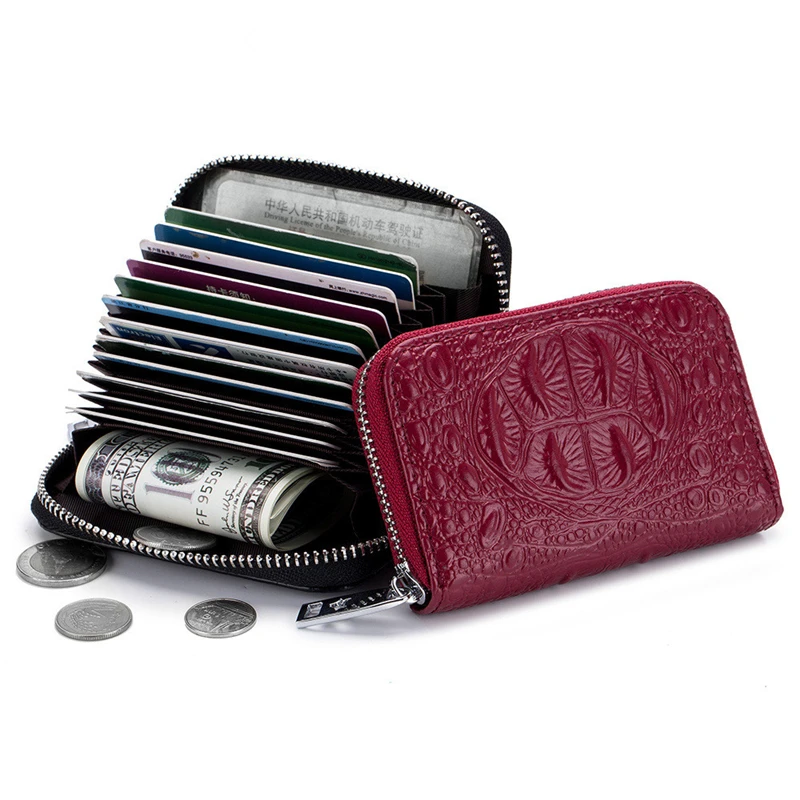 Card Holder Cow Leather Women Credit Card Holder Red Blue Pink Black Purple Coffee Zipper Lady Bag Female Wallet Card Case Bag
Card Holder Cow Leather Women Credit Card Holder Red Blue Pink Black Purple Coffee Zipper Lady Bag Female Wallet Card Case Bag