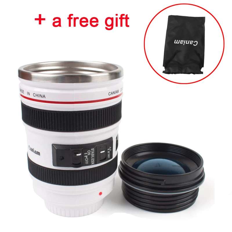 400ml Coffee Mug 24-105mm 1:1 Camera Lens Mug With Lid Coffee Cup Camera Mugs Stainless Steel Tea Cup Caneca Lente Cups
400ml Coffee Mug 24-105mm 1:1 Camera Lens Mug With Lid Coffee Cup Camera Mugs Stainless Steel Tea Cup Caneca Lente Cups
