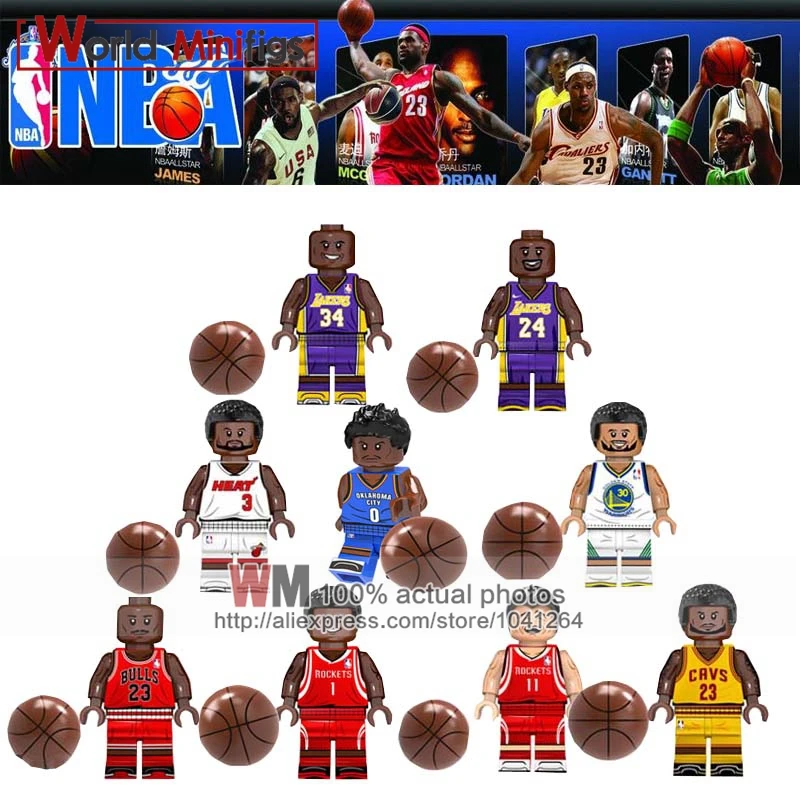 Famous Basketball Player NBA Legoings Donald Trump Freddie Mercury Kiss Band Boys Building Blocks Brick Toys for Children Gift
Famous Basketball Player NBA Legoings Donald Trump Freddie Mercury Kiss Band Boys Building Blocks Brick Toys for Children Gift