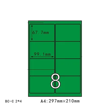 50 Sheets Multi-size Splitting Label Self Adhesive Green Matt Paper Sticker A4 Size Shipping Address Labels For Laser Ink Jet
50 Sheets Multi-size Splitting Label Self Adhesive Green Matt Paper Sticker A4 Size Shipping Address Labels For Laser Ink Jet