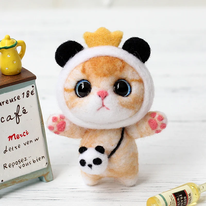 Non Finished Wool Felt Kit DIY Handcraft Cat Doll Wool Felt Non Finished Poked Material Kit Sewing Accessory Tools 7.5x5x3.5cm
Non Finished Wool Felt Kit DIY Handcraft Cat Doll Wool Felt Non Finished Poked Material Kit Sewing Accessory Tools 7.5x5x3.5cm