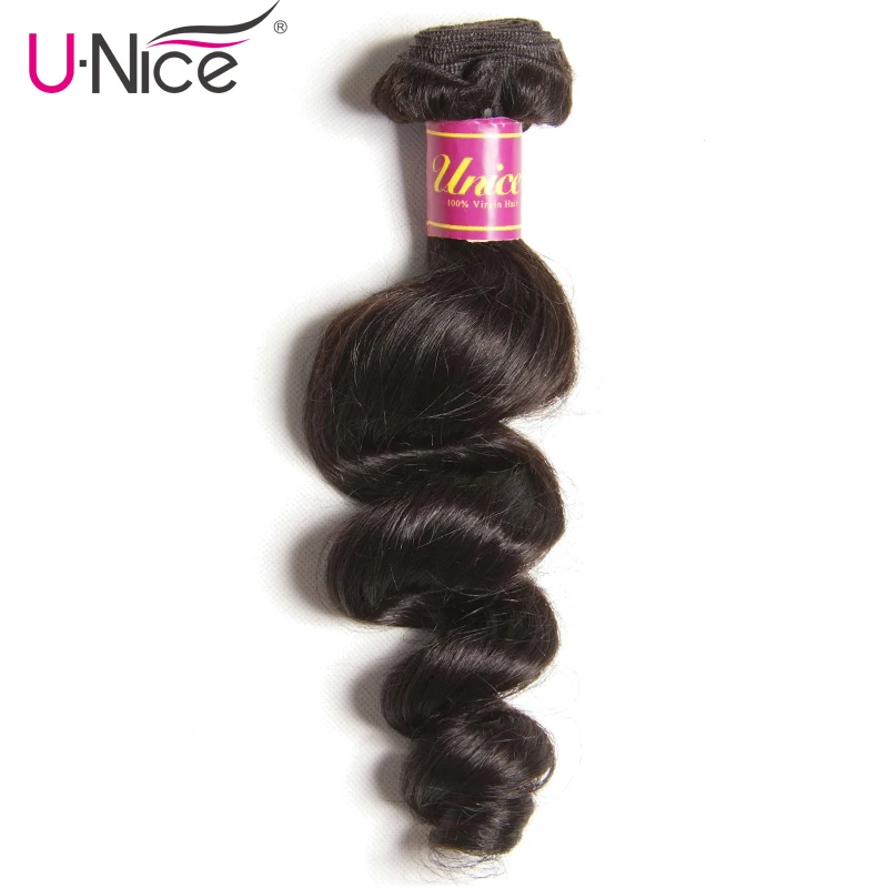 UNice Hair Company Malaysian Loose Wave Bundles 1 Piece 100% Human Hair Extension Natural Color Remy Hair Weave Free Shipping
UNice Hair Company Malaysian Loose Wave Bundles 1 Piece 100% Human Hair Extension Natural Color Remy Hair Weave Free Shipping