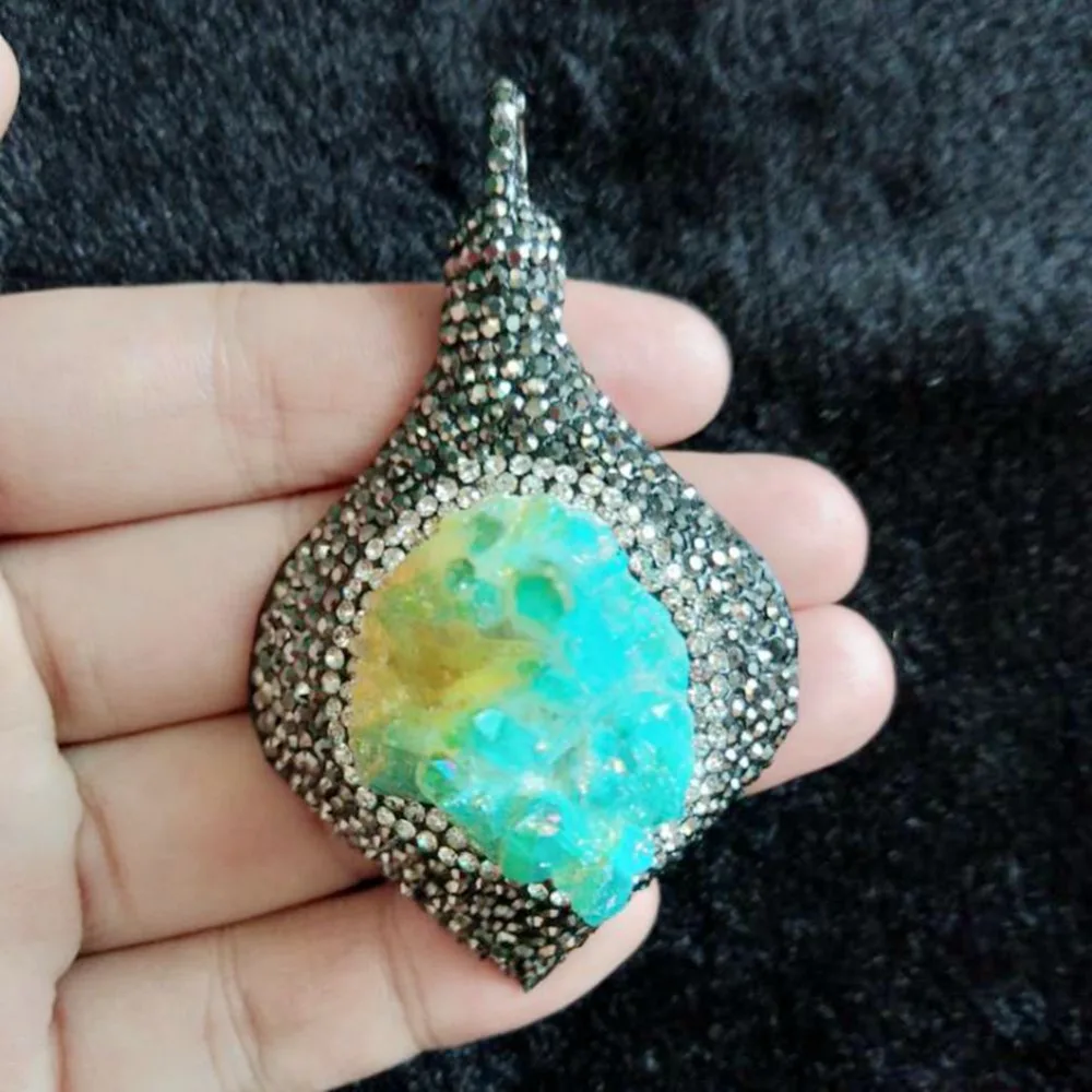 Beautiful Nature Stone Pendants Necklace for Jewelry Making Fashion Woman Pendulum Bijoux High Quality Pingente Gift
Beautiful Nature Stone Pendants Necklace for Jewelry Making Fashion Woman Pendulum Bijoux High Quality Pingente Gift
