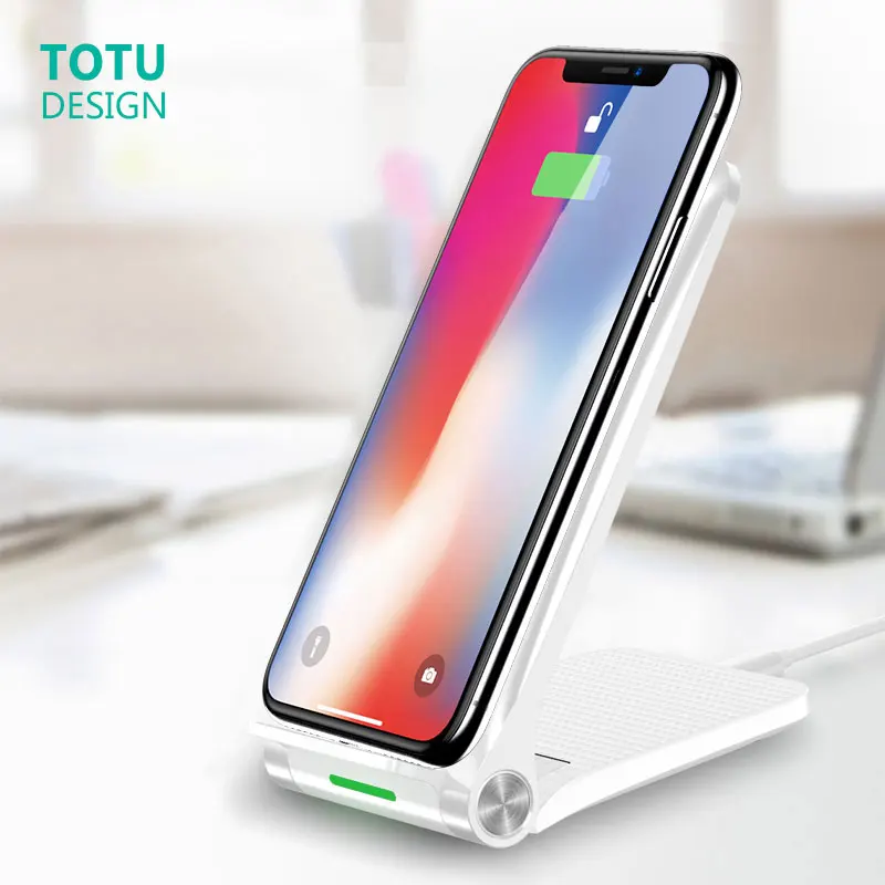 TOTU Folded Wireless Charger For iPhoneX For 8plus New S8 Mobile Phone Fast Charge S9 Universal 10W QI Standing Wireless Charger
TOTU Folded Wireless Charger For iPhoneX For 8plus New S8 Mobile Phone Fast Charge S9 Universal 10W QI Standing Wireless Charger
