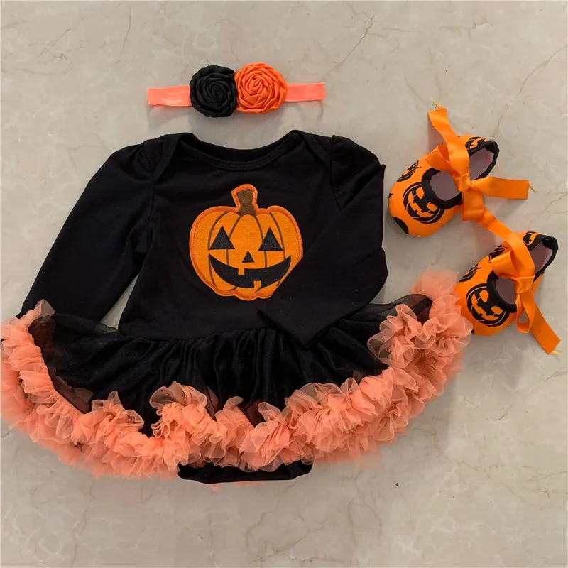 Cute Newborn Infant Baby Girls Rompers Halloween Pumpkin Clothes 3PCS Lace Tutu Dress+Headbands+Shoes Bebes Long Sleeve Jumpsuit
Cute Newborn Infant Baby Girls Rompers Halloween Pumpkin Clothes 3PCS Lace Tutu Dress+Headbands+Shoes Bebes Long Sleeve Jumpsuit