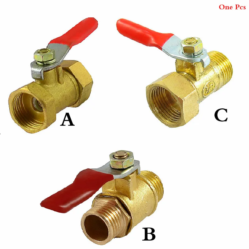 Male to Female 1/4" 3/8" 1/2" Threaded Red Lever Handle Brass Ball Valve,Small M/F Full Port Water Ball Valve Straight valve
Male to Female 1/4" 3/8" 1/2" Threaded Red Lever Handle Brass Ball Valve,Small M/F Full Port Water Ball Valve Straight valve