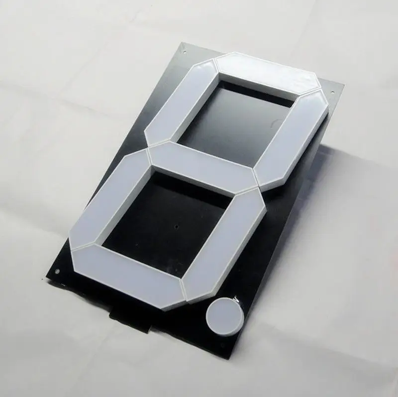 White 8" 8in Digital Tube 12V 8 inches 7 Segment 1 Bit LED digital Display seven Segment display common anode/cathode
White 8" 8in Digital Tube 12V 8 inches 7 Segment 1 Bit LED digital Display seven Segment display common anode/cathode