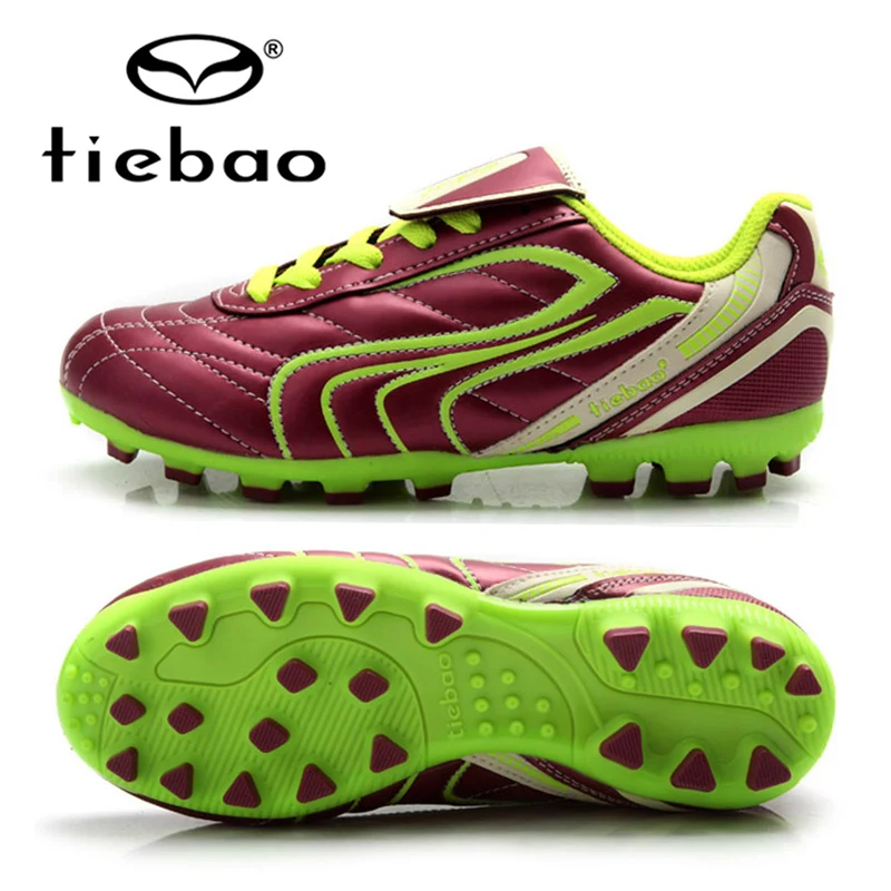 Image TIEBAO Professional kids Football Shoes Outdoor Sports National Flag Soccer Boots Children Training Shoes Sneakers EU size 30 38