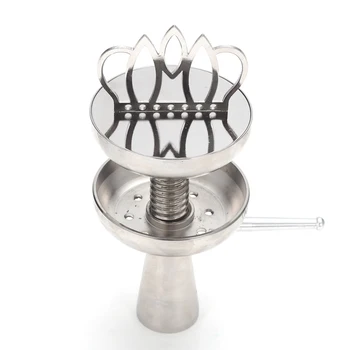 Crown Head Bowl Charcoal Holder Charcoal Burner Narguile Water Pipe for Hookah shisha chicha Tobacco Cigarettes Smoke 
Crown Head Bowl Charcoal Holder Charcoal Burner Narguile Water Pipe for Hookah shisha chicha Tobacco Cigarettes Smoke