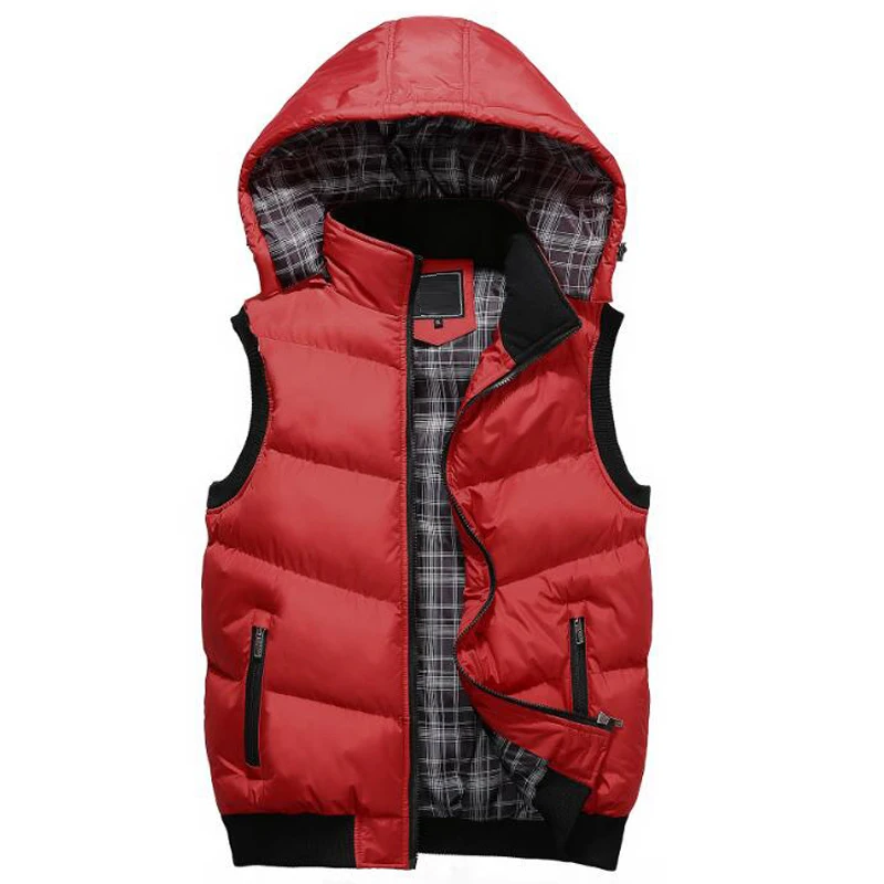 Vest Men Slim Fit Hat Detachable Winter Coat Mens Casual Windbreaker Waistcoat Sleeveless Jacket Gilet Homme Coletes Masculino
Vest Men Slim Fit Hat Detachable Winter Coat Mens Casual Windbreaker Waistcoat Sleeveless Jacket Gilet Homme Coletes Masculino