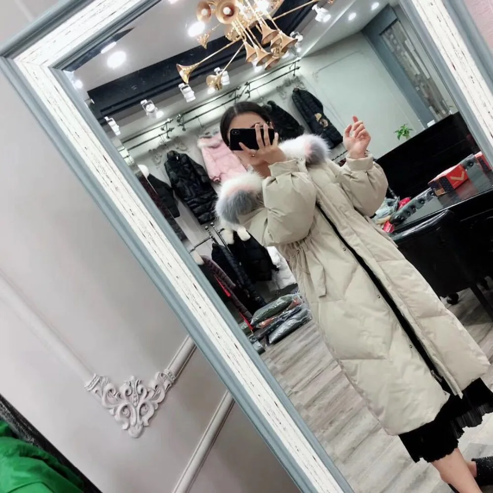 Women Winter Parka Hooded Big Fur Jacket Winter Women Coat 2018 New Long Outwear Parkas Thick Warm Jackets Overknee AS044 (17)