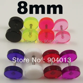 160pcs free shipping 8mm Clear Colorful Lifelike ear expander Cheater Fake Ear plug without O-rings flat Flesh Tunnels
160pcs free shipping 8mm Clear Colorful Lifelike ear expander Cheater Fake Ear plug without O-rings flat Flesh Tunnels