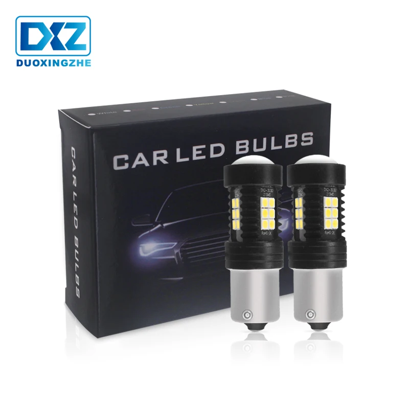 DXZ 2pcs P21W1156 BA15S Bulbs Car LED Lights Turn Signal Brake Reverse Light 3030 LEDs 12V 24V Auto Lamp
DXZ 2pcs P21W1156 BA15S Bulbs Car LED Lights Turn Signal Brake Reverse Light 3030 LEDs 12V 24V Auto Lamp