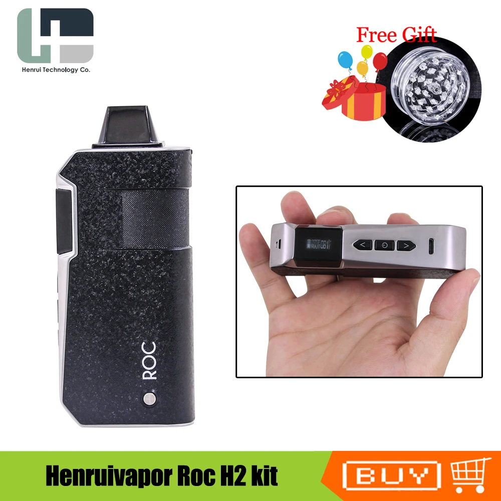 Original Henruivapor Roc H2 Dry Herb Vaporizer kit Ceramic Heating Chamber 2200mah battery Vape kit electronic cigarette Vaper
Original Henruivapor Roc H2 Dry Herb Vaporizer kit Ceramic Heating Chamber 2200mah battery Vape kit electronic cigarette Vaper