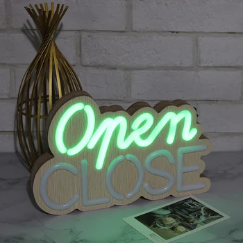 Wood Decor Lights Letter Close/Open Lamp Light For Store Door Battery Powered Bar Decoration Outdoor LED Light Hangable
Wood Decor Lights Letter Close/Open Lamp Light For Store Door Battery Powered Bar Decoration Outdoor LED Light Hangable