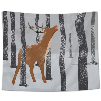 Christmas Decoration Polyester Tapestry Reindeer In The Woods Merry Christmas Wall Tapestry For Bedroom Living Room Home Decor
Christmas Decoration Polyester Tapestry Reindeer In The Woods Merry Christmas Wall Tapestry For Bedroom Living Room Home Decor