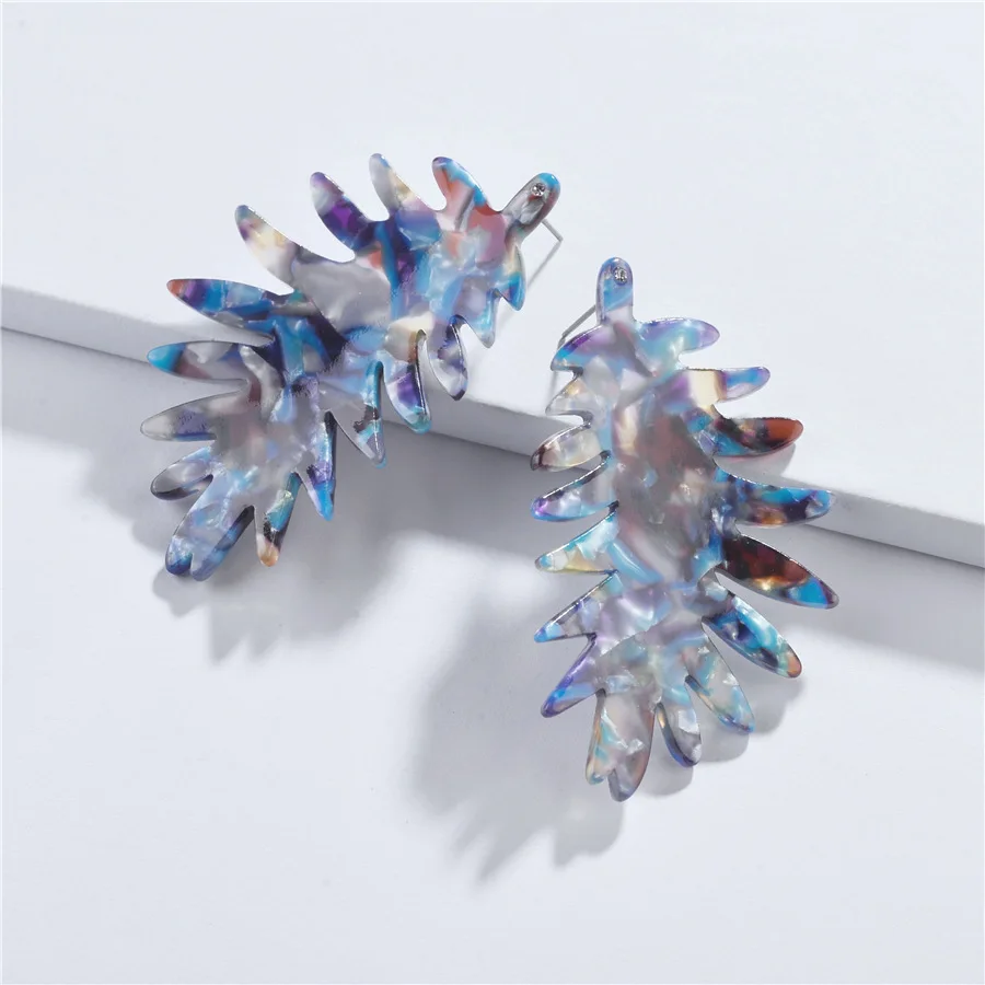 European Popular New Trendy Branch Plant Tree Leaf Resin Acrylic Earrings Women Statement Earring
European Popular New Trendy Branch Plant Tree Leaf Resin Acrylic Earrings Women Statement Earring