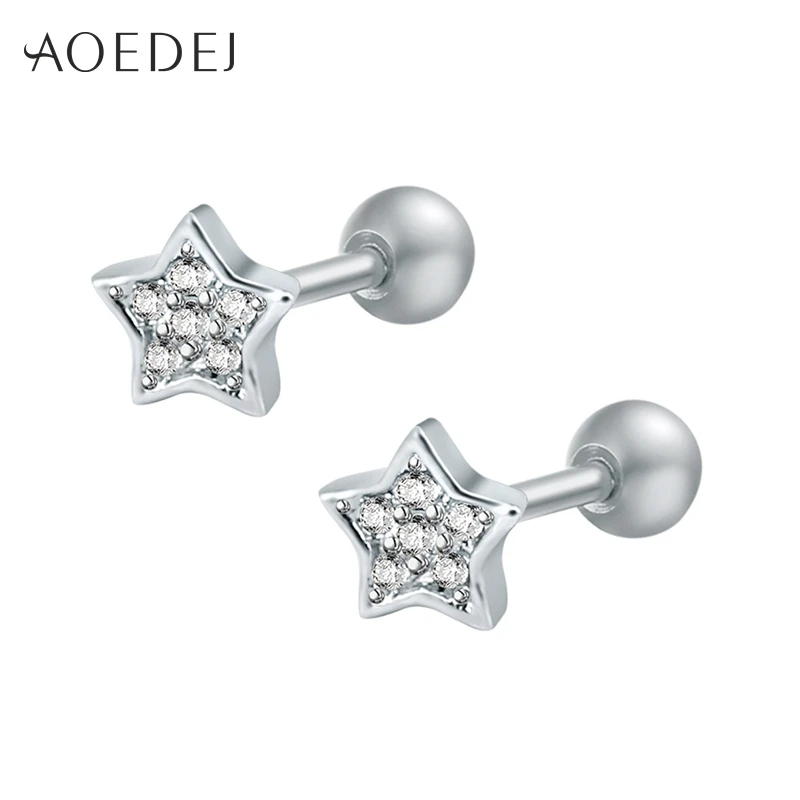 AOEDEJ Star Earrings Crystal Stud Earrings Cubic Zirconia Small Earrings For Women Girls Ear Studs Brincos Pendientes Mujer Moda
AOEDEJ Star Earrings Crystal Stud Earrings Cubic Zirconia Small Earrings For Women Girls Ear Studs Brincos Pendientes Mujer Moda