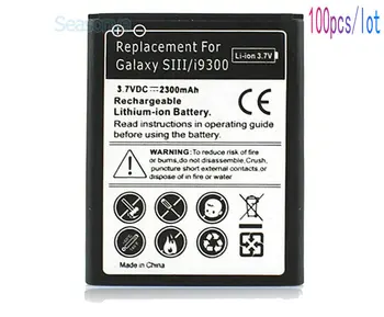 Seasonye 100pcs/lot 2300mAh EB-L1G6LLU Replacement Battery For Samsung Galaxy S3 III i9300 I9308 I9305 T999 L710 i747 i535 L300
Seasonye 100pcs/lot 2300mAh EB-L1G6LLU Replacement Battery For Samsung Galaxy S3 III i9300 I9308 I9305 T999 L710 i747 i535 L300