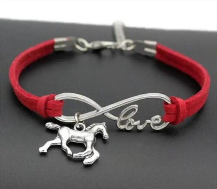 Mixed Color Velvet Rope Bracelet Horse/fly horse Charms Pendants Infinity Love Leather Bracelet Unisex Jewelry Gift
Mixed Color Velvet Rope Bracelet Horse/fly horse Charms Pendants Infinity Love Leather Bracelet Unisex Jewelry Gift