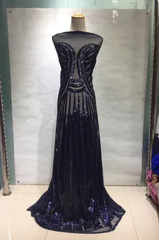 Navy blue wedding dress lace fabric, new series sequined lace fabric dress, 2019 sequined African lace JL28661
Navy blue wedding dress lace fabric, new series sequined lace fabric dress, 2019 sequined African lace JL28661