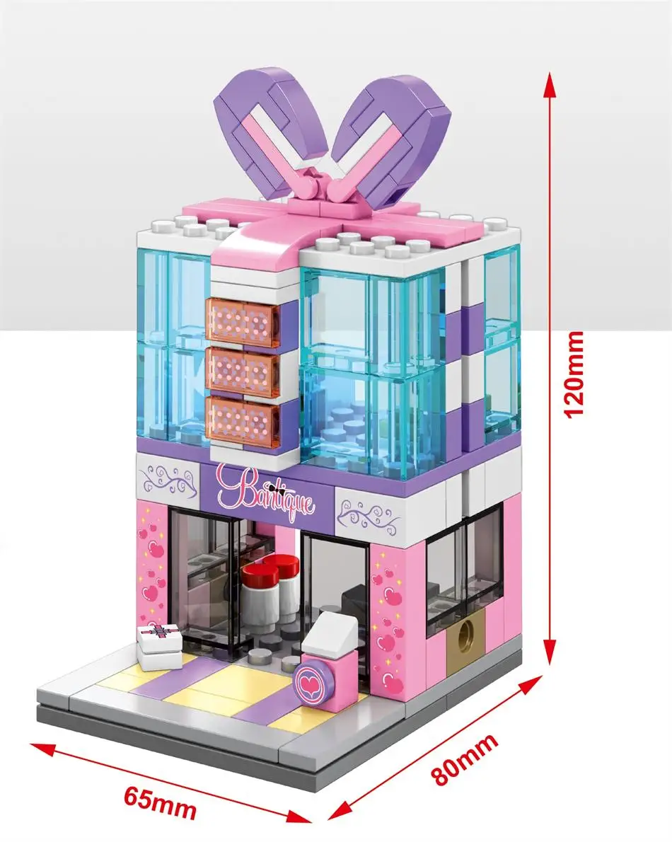 SEMBO Blocks Mini Street Store DIY Building Bricks Cute Small Shop Model Educational Kids toys Children Gifts SD6088-SD6091 SEMBO SD6088-SD6091 & SD6042-SD6045 & SD6062-6069 Mini Street Cute Small Shop