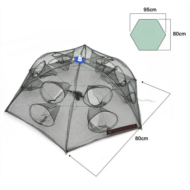 New Fishing Net Umbrella style Portable Fishing Trap Cast Net Shrimp Cage Foldable Fishing Trap Net with 12 Holes
New Fishing Net Umbrella style Portable Fishing Trap Cast Net Shrimp Cage Foldable Fishing Trap Net with 12 Holes