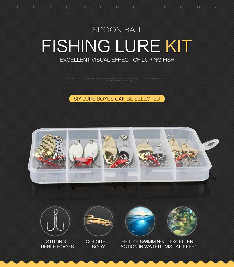Fishing Lure 30pcslot 3g-7g MinnowPopper Spinner Spoon Metal Lure Iscas Artificial Bait Fishing Lure Kit Isca Artificial