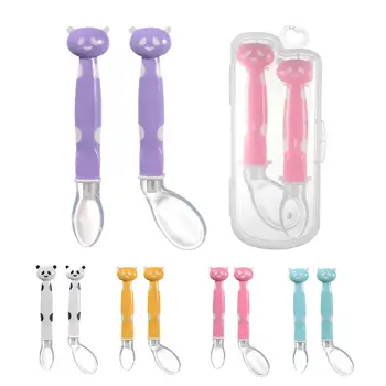 2Pcs Baby Cartoon Spoon Set Silicone Soft Head Soup Spoon Elbow Spoon Combination Baby Feeding Tableware Boxed
2Pcs Baby Cartoon Spoon Set Silicone Soft Head Soup Spoon Elbow Spoon Combination Baby Feeding Tableware Boxed