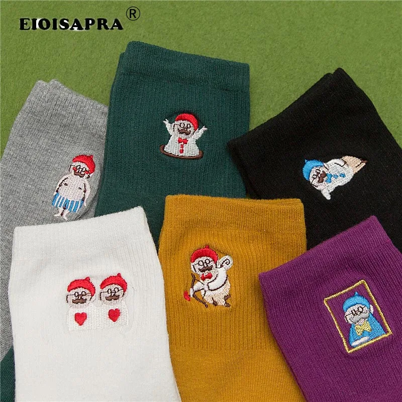 Outdoor New Casual Streets Socks Women Japanese Creative Kawaii Cartoon Embroidery Personality Fashion Snowman Funny Sock
Outdoor New Casual Streets Socks Women Japanese Creative Kawaii Cartoon Embroidery Personality Fashion Snowman Funny Sock