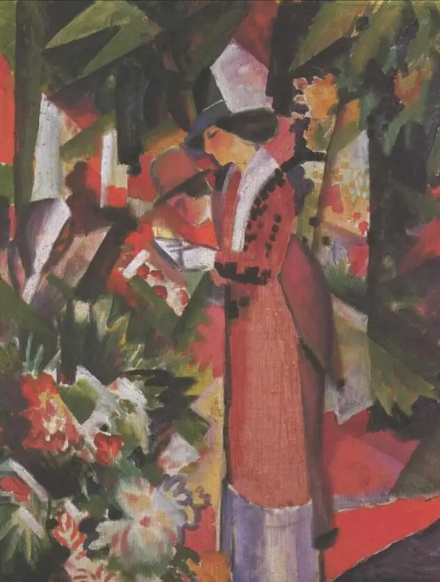 High quality Oil painting Canvas Reproductions Walk in flowers By August Macke hand painted
High quality Oil painting Canvas Reproductions Walk in flowers By August Macke hand painted