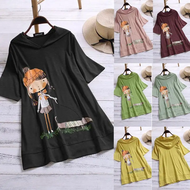 Plus Size Summer Women Hoodie Korean Cute Cartoon Print Absorb Sweat Breathable Cotton Tops O Neck Short Sleeve Hoodies 6 Color
Plus Size Summer Women Hoodie Korean Cute Cartoon Print Absorb Sweat Breathable Cotton Tops O Neck Short Sleeve Hoodies 6 Color