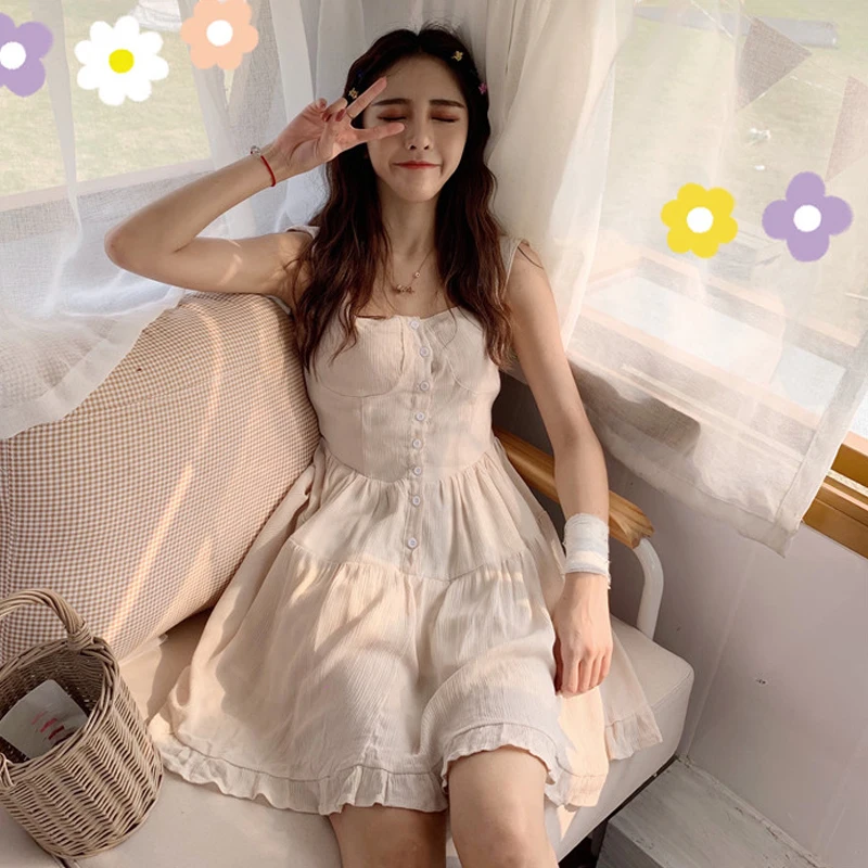 French niche dress female summer 2019 popular summer new Korean version of the small high waist dress
French niche dress female summer 2019 popular summer new Korean version of the small high waist dress