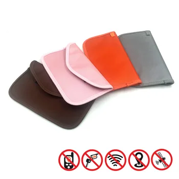 

GSM 3G 4G LTE GPS RF RFID Signal Blocking Bag Anti-Radiation Signal Shielding Pouch Wallet Case for Cell Phone 6 Inch #20