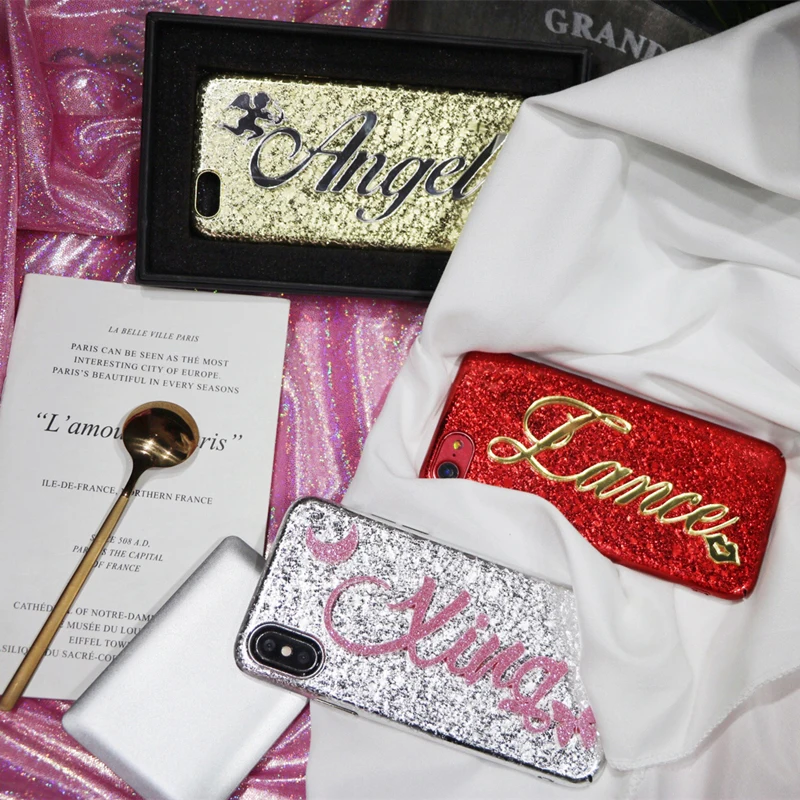For iPhone 6 6s 7 8 plus X XS max XR Luxury Fashion Exclusive Customize Name Personal Glitter bling soft phone case
For iPhone 6 6s 7 8 plus X XS max XR Luxury Fashion Exclusive Customize Name Personal Glitter bling soft phone case