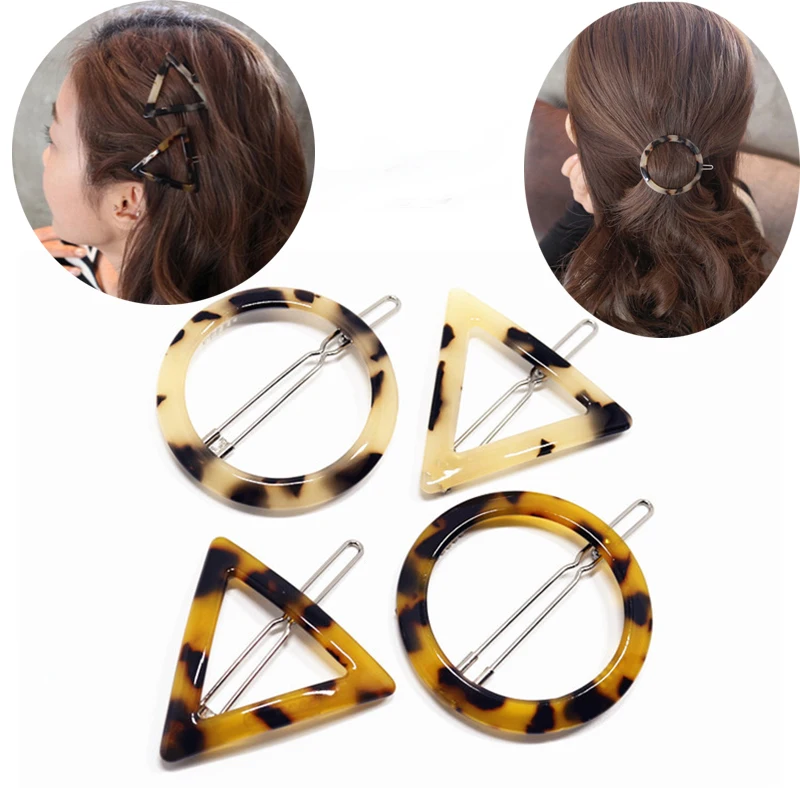 Korean Fashion Leopard Circle/Triangle Geometric Hairpin Classic Acrylic Hair Clip For Women Wedding Jewelry Hair Ornaments
Korean Fashion Leopard Circle/Triangle Geometric Hairpin Classic Acrylic Hair Clip For Women Wedding Jewelry Hair Ornaments