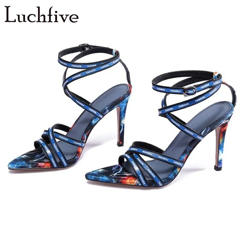 Slim Belts Thin High Heels Runaway Women Sandals Open Toe Ankle Buckle Strap Party Shoes Blue Yellow Summer Zapatos De Mujer
Slim Belts Thin High Heels Runaway Women Sandals Open Toe Ankle Buckle Strap Party Shoes Blue Yellow Summer Zapatos De Mujer