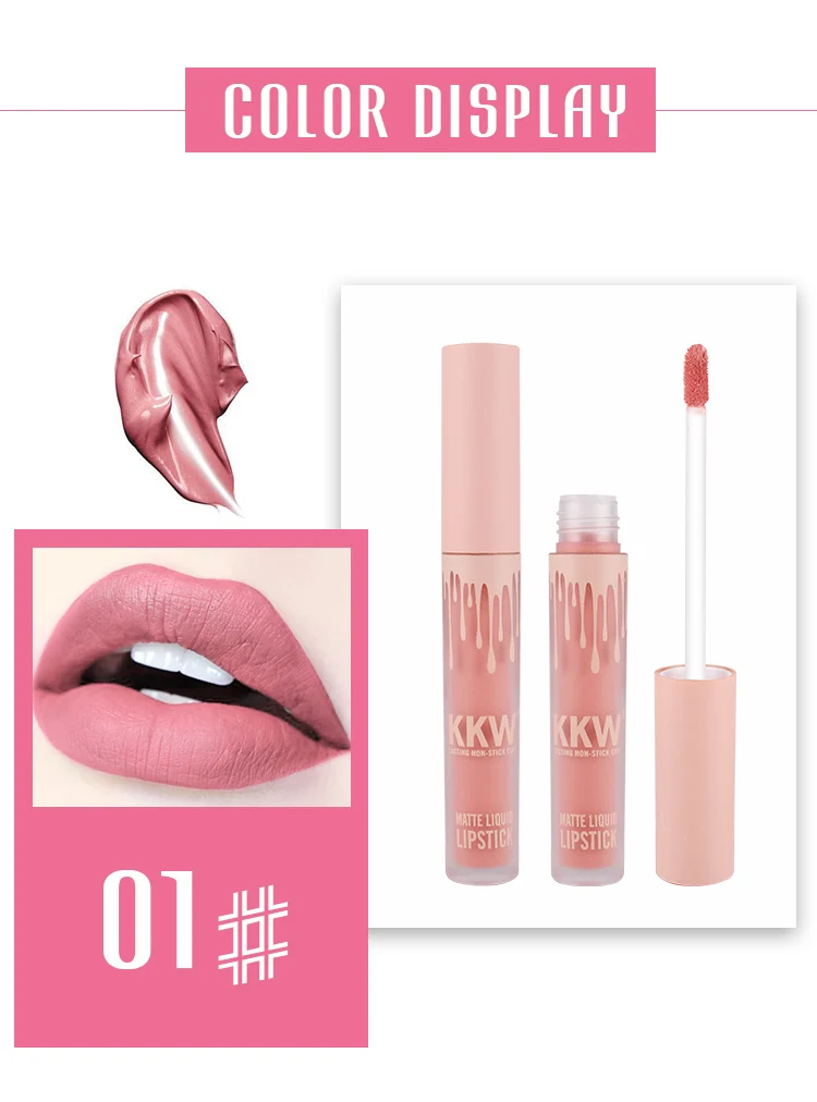 KKW Fashion Makeup Lip Glosses Liquid Sexy Lipstick Matte Velvet Lipstick Long-Lasting Nude Red shimmer Lip Gloss Cosmetic
KKW Fashion Makeup Lip Glosses Liquid Sexy Lipstick Matte Velvet Lipstick Long-Lasting Nude Red shimmer Lip Gloss Cosmetic