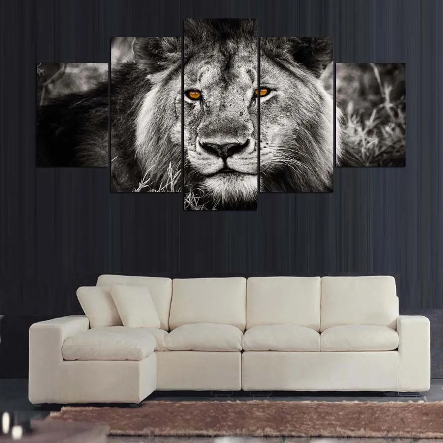 Abstract Painting Photo Wall Modular Pictures For Living Room Decorative HD Poster Canvas Painting 5 Panels Animal Lion PENGDA
Abstract Painting Photo Wall Modular Pictures For Living Room Decorative HD Poster Canvas Painting 5 Panels Animal Lion PENGDA