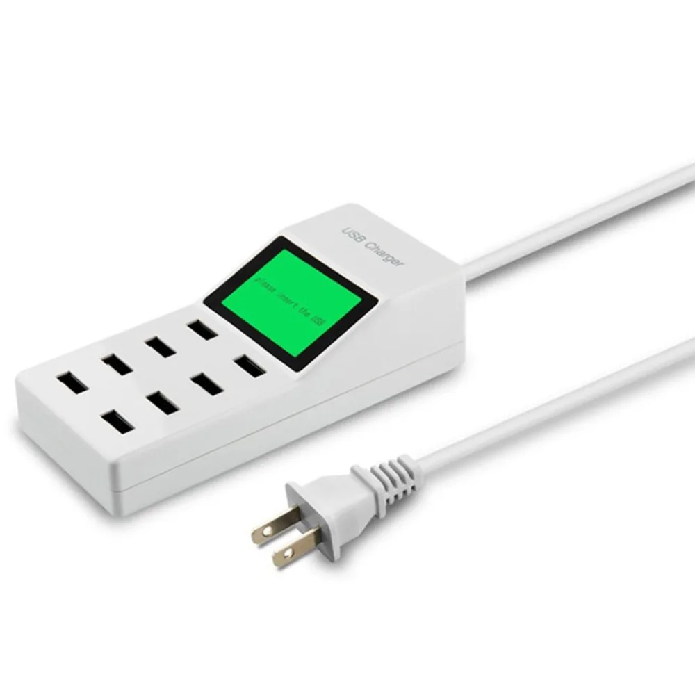 8-Port USB Charger 8A/40W High Speed Charging Station Hub with LCD Display & Auto Detect Desktop Rapid USB Wall Travel Charger
8-Port USB Charger 8A/40W High Speed Charging Station Hub with LCD Display & Auto Detect Desktop Rapid USB Wall Travel Charger
