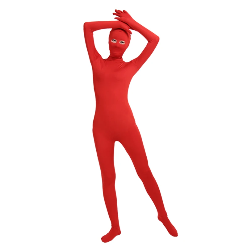 Ensnovo Black Zentai Bodysuit Nylon Spandex Suit Eyes Open Skin Tights For Women Cosplay Costume Halloween Party 14 Ensnovo Black Zentai Bodysuit Nylon Spandex Suit Eyes Open Skin Tights For Women Cosplay Costume Halloween Party -Zentai shop online