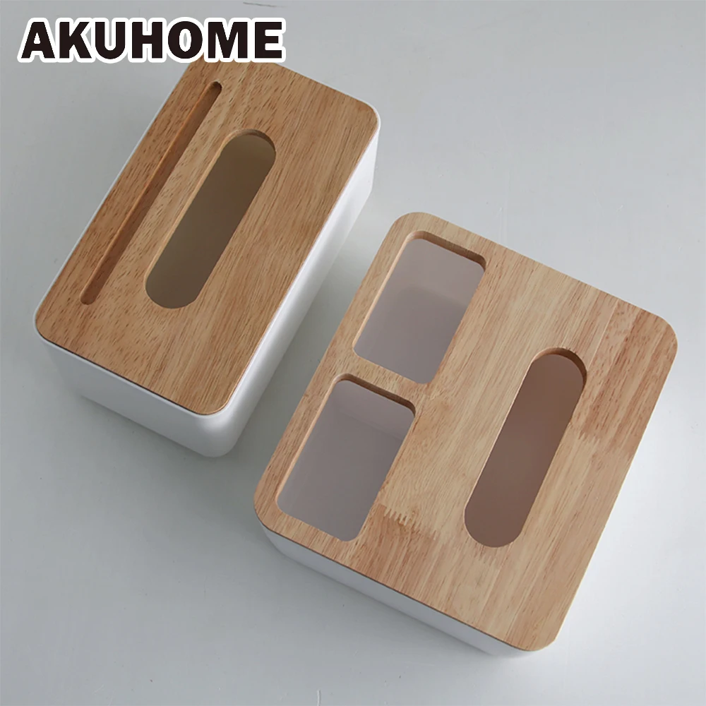 Multifunctional tissue box with a wooden cover Simple and creative remote control phone Storage Box AKUHOME
Multifunctional tissue box with a wooden cover Simple and creative remote control phone Storage Box AKUHOME