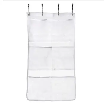 6 Pocket Bathroom Shower Hanging Mesh Organizer Bath Organizer Bag Curtain Rod Liner Hooks Curtain Shower Bags
6 Pocket Bathroom Shower Hanging Mesh Organizer Bath Organizer Bag Curtain Rod Liner Hooks Curtain Shower Bags